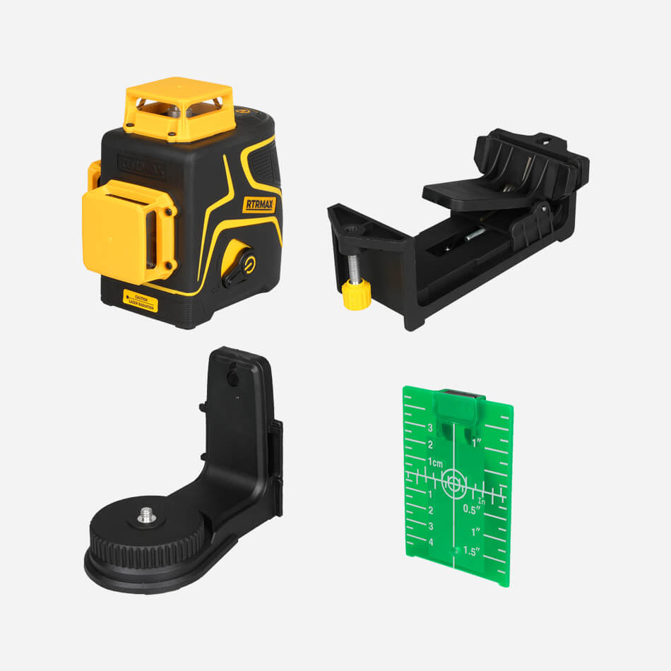 RTM058 Profesyonel Li-ion Şarjlı 3X360⁰ Yeşil Lazer Distomat